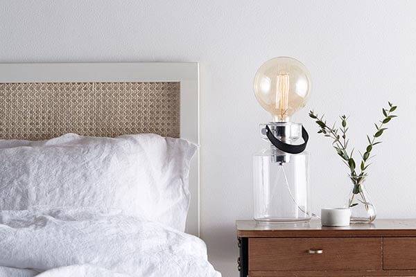 design your bedroom to be less cluttered