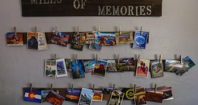 Postcards used as one of the unconventional items that make great home décor