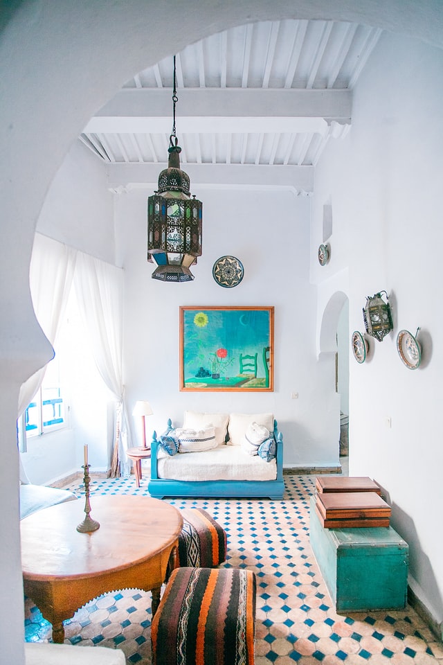  A Moroccan-style living room