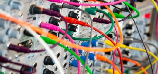 colorful computer cables - a good way to hide cables in your home